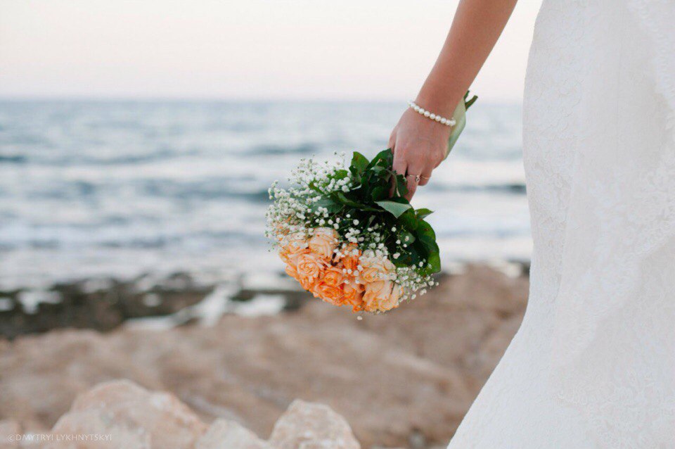 Букет невесты для свадьбы на Кипре